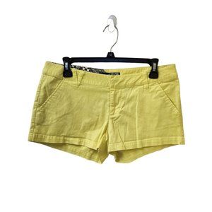 Volcom Bright Neon Florescent Yellow Chino Skater Girl y2k Short Size 5 Low Rise